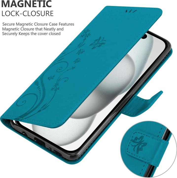 Immagine prodotto Cadorabo Custodia per Apple iPhone 15 Flower Book (Apple iPhone 15)