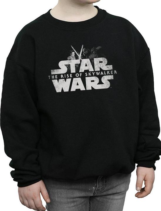 Actual product image Star Wars Boys The Rise Of Skywalker Rey And Kylo Battle Sweatshirt (140, 146)