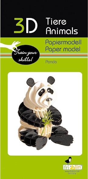 Actual product image Fridolin 3-D paper model "Panda"