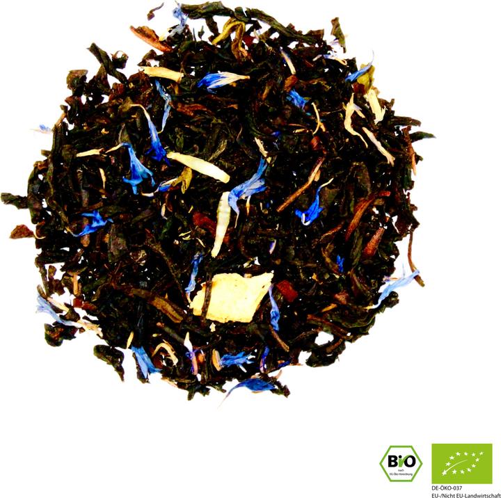 Produktbild Urban Tea Factory Earl Grey Deluxe - Schwarzteemischung mit Kornblumen - Bio Glas (50 g)