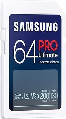 Productafbeelding Samsung PRO Ultimate met USB-kaartlezer (64 GB, SDXC, U3, UHS-I)