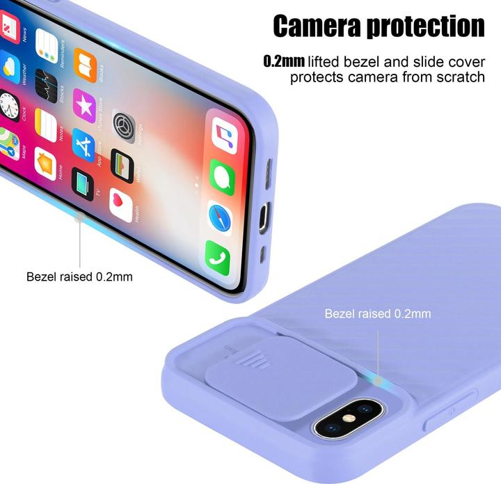 Immagine prodotto Cadorabo Cover in TPU con protezione della fotocamera (Apple iPhone XS Max)