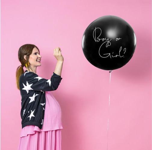 Produktbild Partydeco Luftballon Boy or Girl – Junge blau gefüllt, Ø 1 m, 1 Stk (1 x)