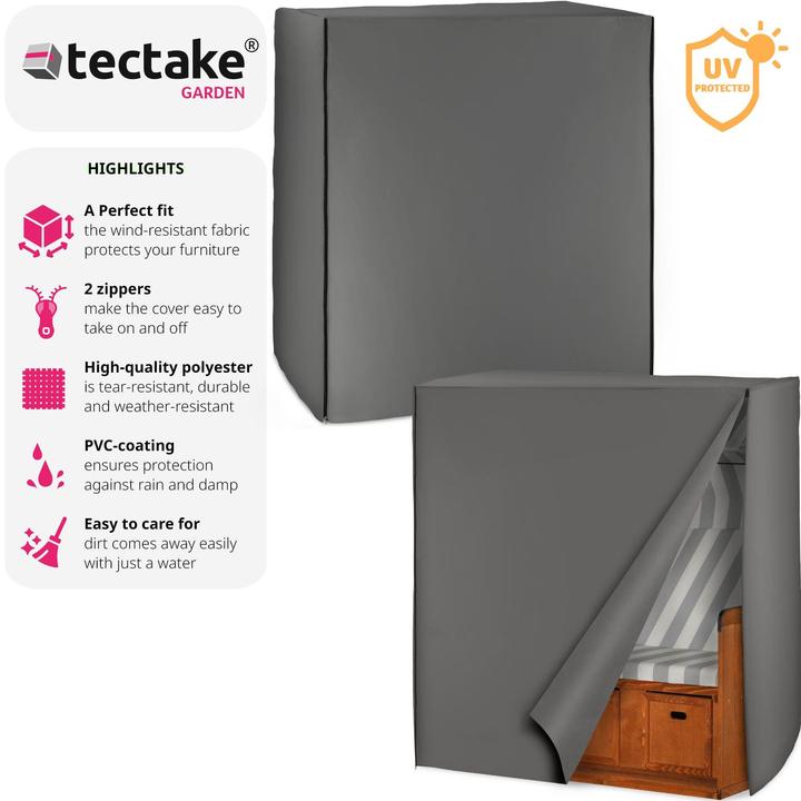 Image du produit tectake Housse de Protection pour Corbeille de Plage