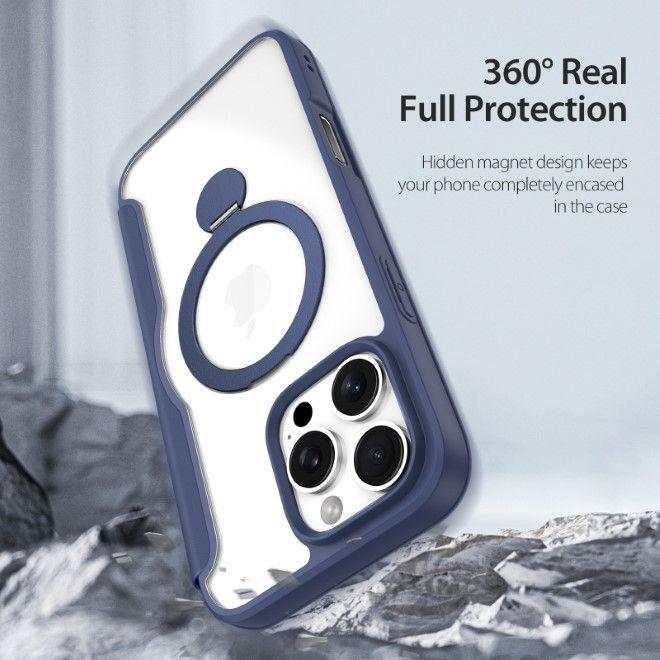Produktbild Dux Ducis Skin X Pro 360° Ring Stand Series Lederhülle (Apple iPhone 16 Pro)