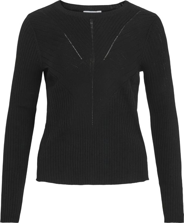 Vila Geripptes Strickoberteil