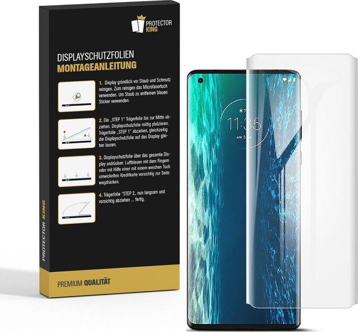 Produktbild Protectorking 4x Premium Displayschutzfolie 3D KLAR (4 Stück, Motorola Moto Edge)