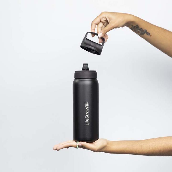 Actual product image LifeStraw Go Steel 1-litre (nordic noir) (1 l)