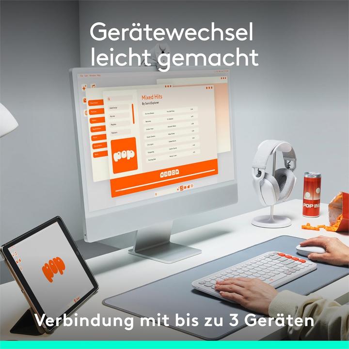 Produktbild Logitech Pop Icon Keys (DE, Kabellos)