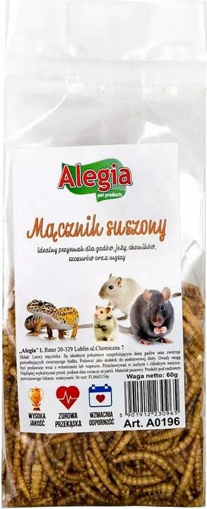 Produktbild Alegia Dried mealworm - treat for rodents - 60g