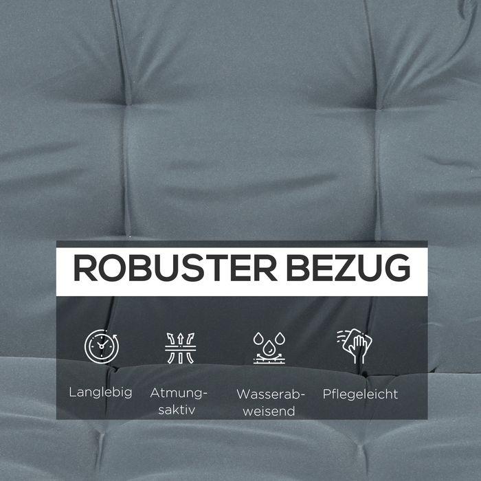 Produktbild Swisshandel24 Auflagen-Set für Hollywoodschaukel 170 cm Dunkelgrau (170 x 100 x 8 cm)