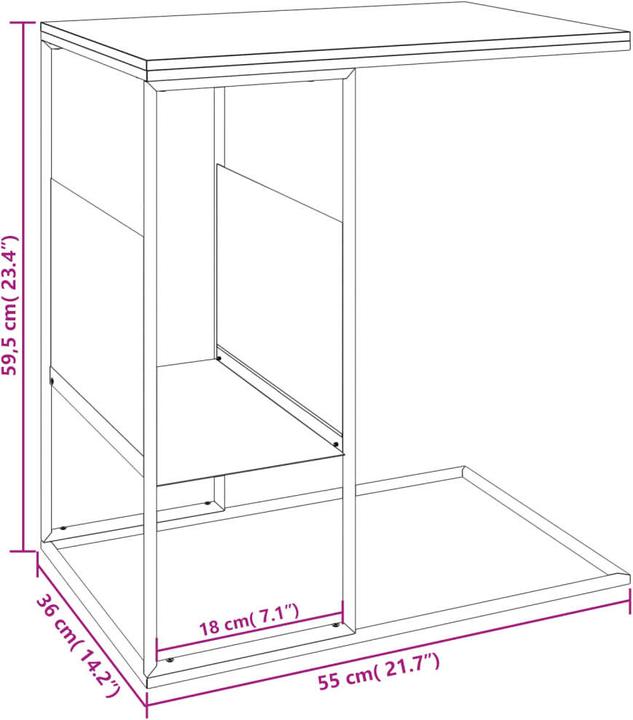 Actual product image VidaXL Peppina (55 x 36 x 59.5 cm)