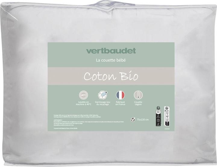 Image du produit Vertbaudet Couette d'été pour bébé, coton bio
