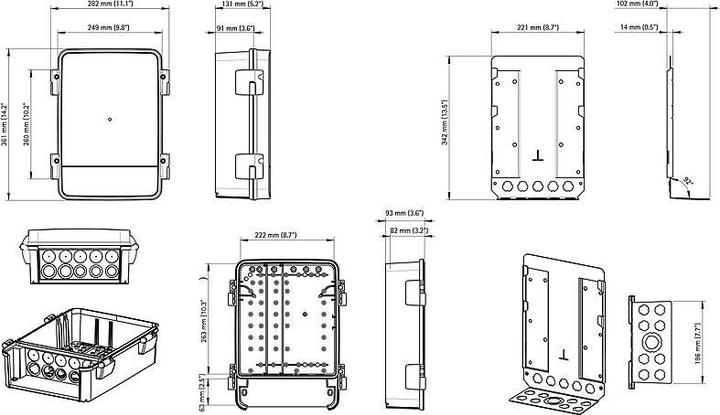 Actual product image Axis T98A17-VE Mounting Enclosure (Housing)