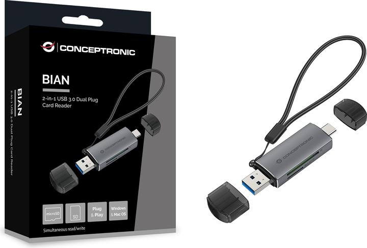 Actual product image Conceptronic BIAN05G (USB 3.0, USB-C)
