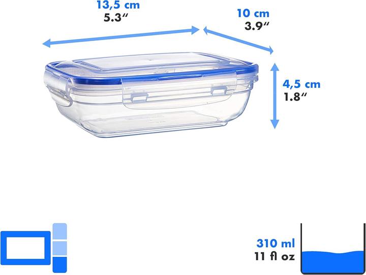 Actual product image Grizzly 8er-Set Frischhaltedosen (0.31 l)