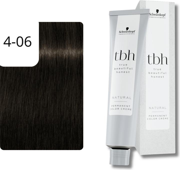 Image du produit Schwarzkopf true beautiful honest - 4-06N brun moyen naturel chocolat (4-06 Brun moyen Naturel Chocolat)