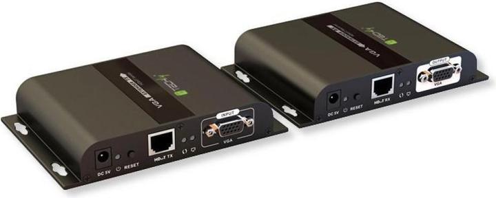 Actual product image Techly HDMI HDbitT Extender with IR 3D over Cat.6 cable up to 120m (Video Switch)