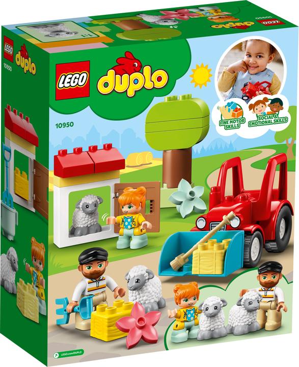 Actual product image LEGO Tractor and animal care (10950)