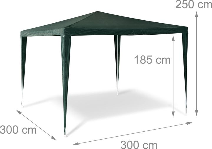 Produktbild Relaxdays Pavillon Zelt (300 cm, 300 cm)