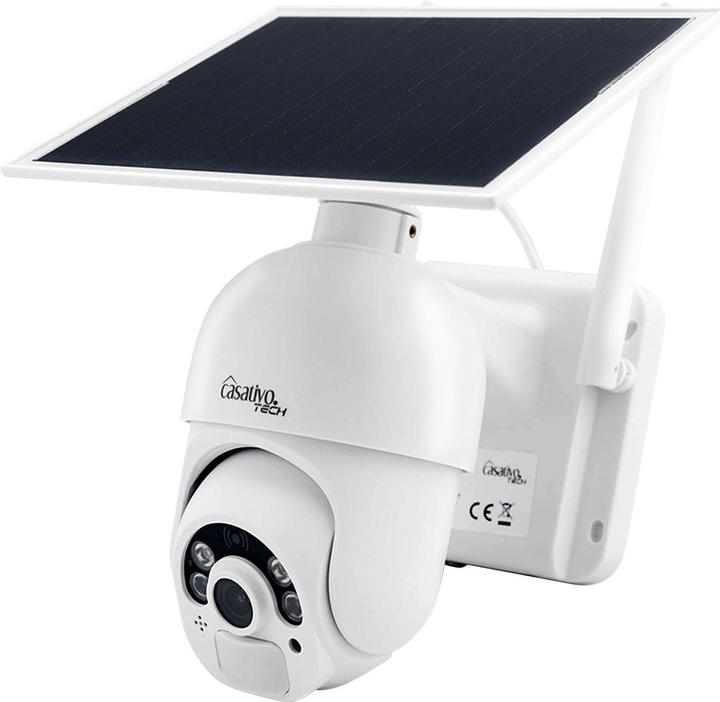 Actual product image Casativo Pan-tilt surveillance camera with full HD, rechargeable battery & solar panel, IP66, set of 2 (1920 x 1080 Pixels)