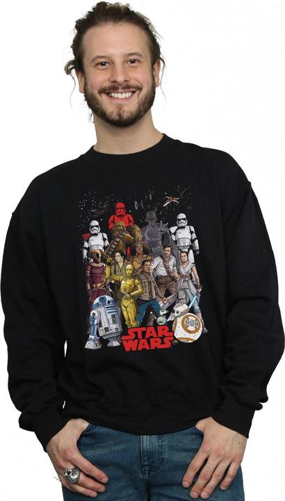 Immagine prodotto Star Wars The Rise Of Skywalker Character Collage Felpa Uomo (L)
