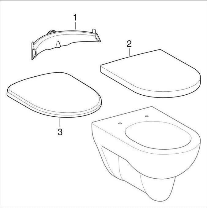 Image du produit Geberit Keramag / WC à encastrer mural Renova compact blanc encastré 203245000