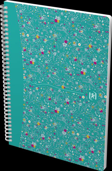 Image du produit Oxford FORME FLORAL - Livre à spirales (B5, Quadrillé, Couverture rigide)