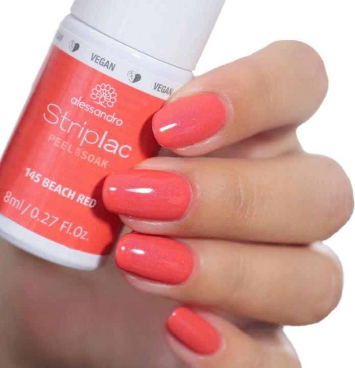 Produktbild Striplac Peel or Soak (145  Beach Red, UV-Gel Lack)