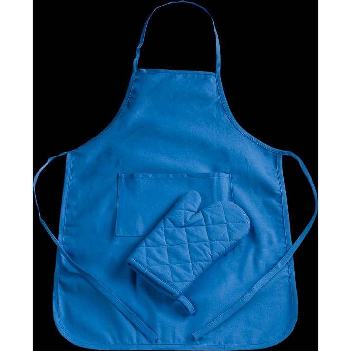 Produktbild Städter Tablier et gant pour enfant - Bleu (2pcs)