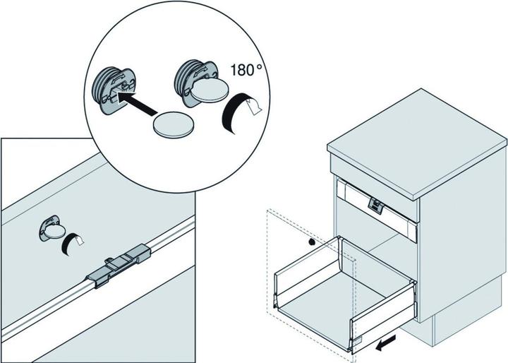 Immagine prodotto Blum ZIF.80M5 WGR TANDEMBOX Maniglia per CI