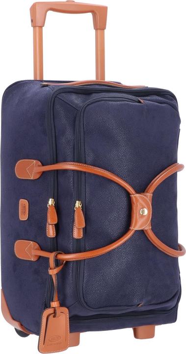 Actual product image Brics Travel Bag with Wheels "Life" 55cm (Blue) (40 l, Hand luggage (up to 50 litres))