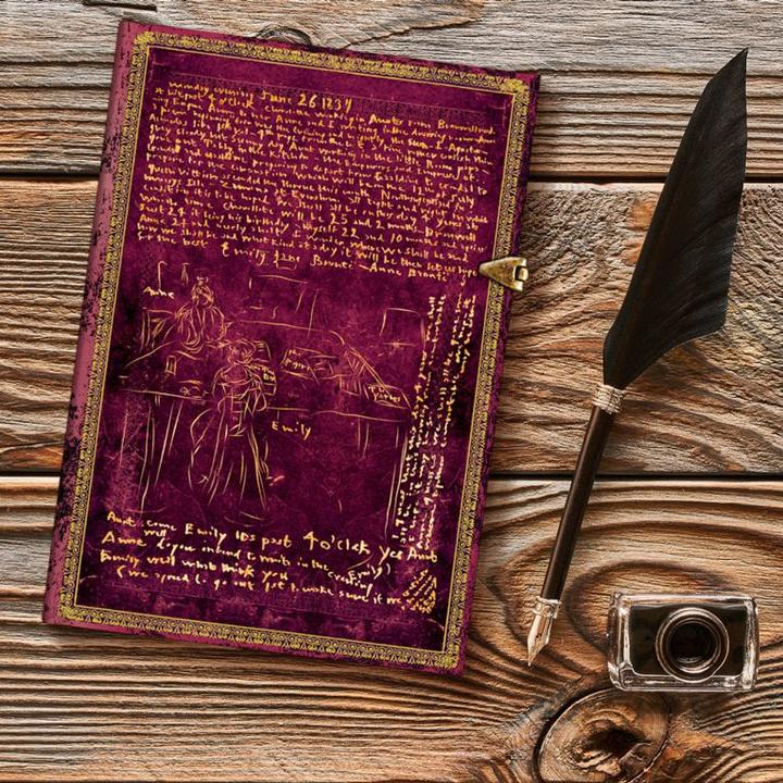 Actual product image Sigel Paperblanks notebook The Brontë Siblings (13 x 18 cm, Lined, Hardcover)