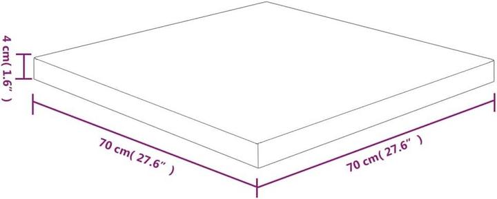 Produktbild VidaXL Isabel (70 x 70 x 4 cm)