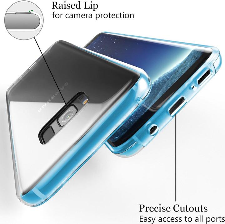 Image du produit Nalia Étui pour téléphone portable 360 degrés (Samsung Galaxy S8+)