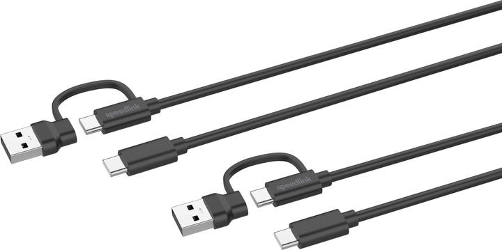 Produktbild Speedlink 2 in 1 Ladekabel (3 m, USB 2.0, USB 3.1)