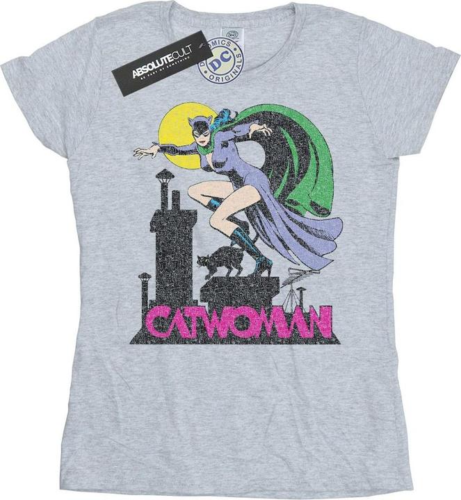 Immagine prodotto Catwoman Crackle Logo Maglietta Donna (XL)