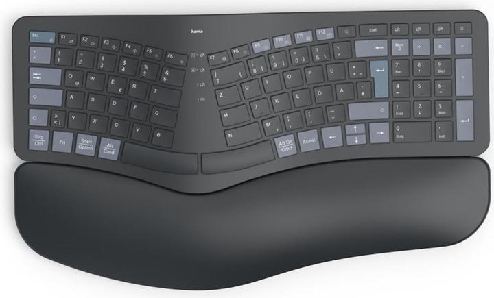 Immagine prodotto Hama WK-900 Tastiera Bluetooth® tedesca, QWERTZ Nero Tasti multimediali (DE, Senza fili)