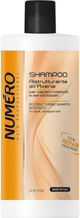 Numero Shampoo Ristrutturante con Avena restrukturyzujący szampon z owsem 1000ml (1000 ml, Shampoo liquido)