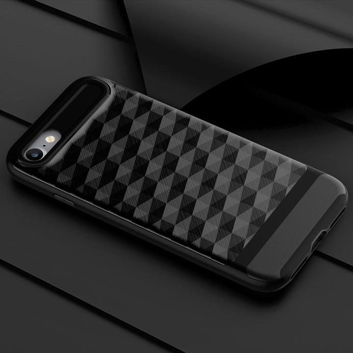 Produktbild König Design Apple iPhone 8 Hülle Case Handy Cover Schutz Tasche Schutzhülle Bumper Schwarz (Apple iPhone 8)
