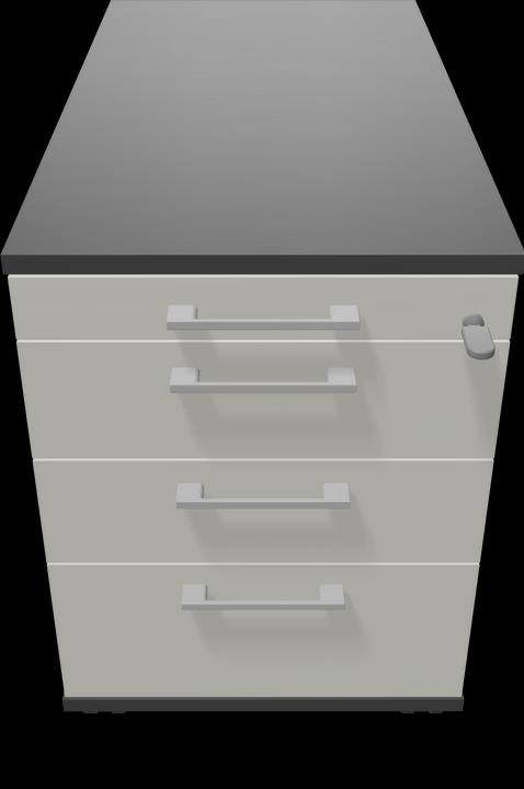 Image du produit Narbutas Caisson à roulettes Optima 8665 (430 x 800 x 594 mm)