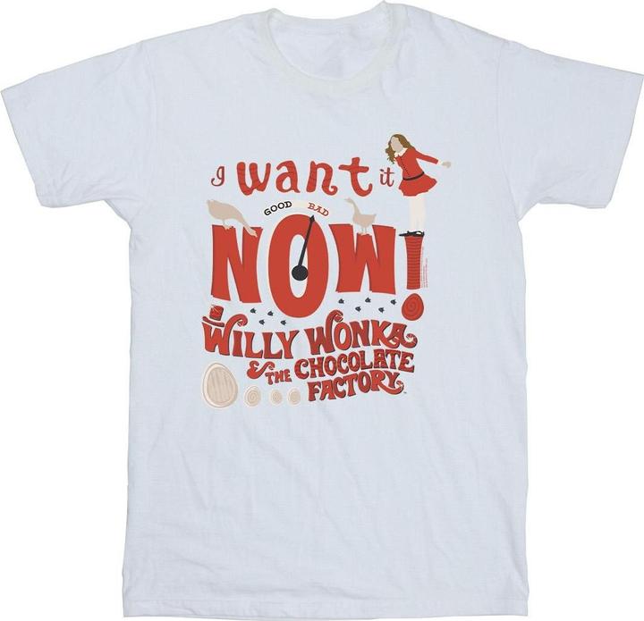 Immagine prodotto Willy Wonka & the Chocolate Factory Verruca Salt I Want It Now Maglietta Ragazze (128)