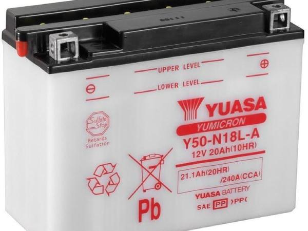 Produktbild Yuasa Motorradbatterie 12V 21.1Ah 240A (12 V, 21.10 Ah, 240 A)