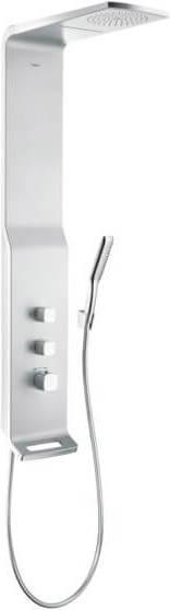 Produktbild hansgrohe Raindance Lift 180 2jet Duschpaneel Aufputz chrom/edelmatt : Farbe - Weiss/Chrom