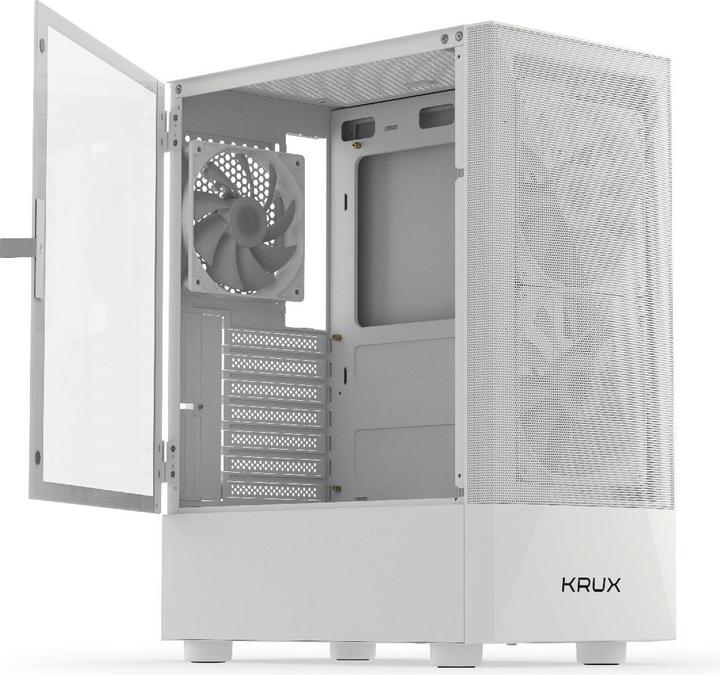 Actual product image Krux Vako White RGB (KRXD005) (ATX, Micro-ITX, mATX)