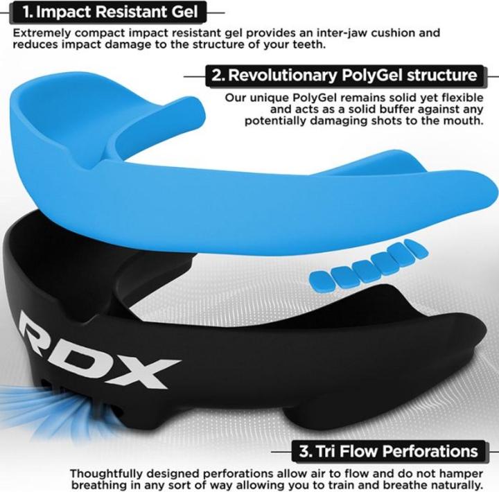 Immagine prodotto Rdx Gel Gum Shield Mouth Guard Blu (Taglia unica)