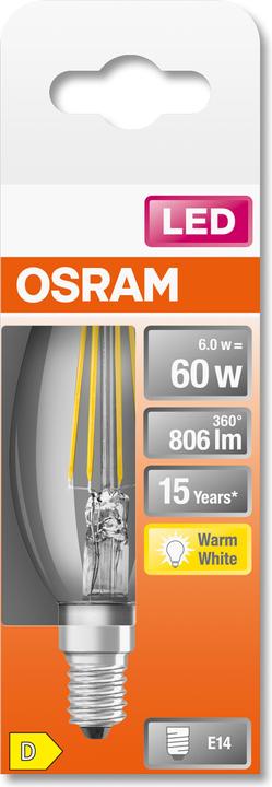 Actual product image Osram Star Classic B (E14, 6 W, 806 lm, 1 x, D)