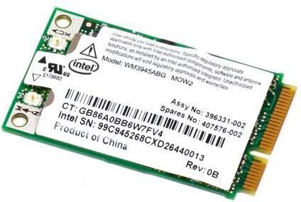 Actual product image HP Mini PCI WLAN 802.11A/B/G
