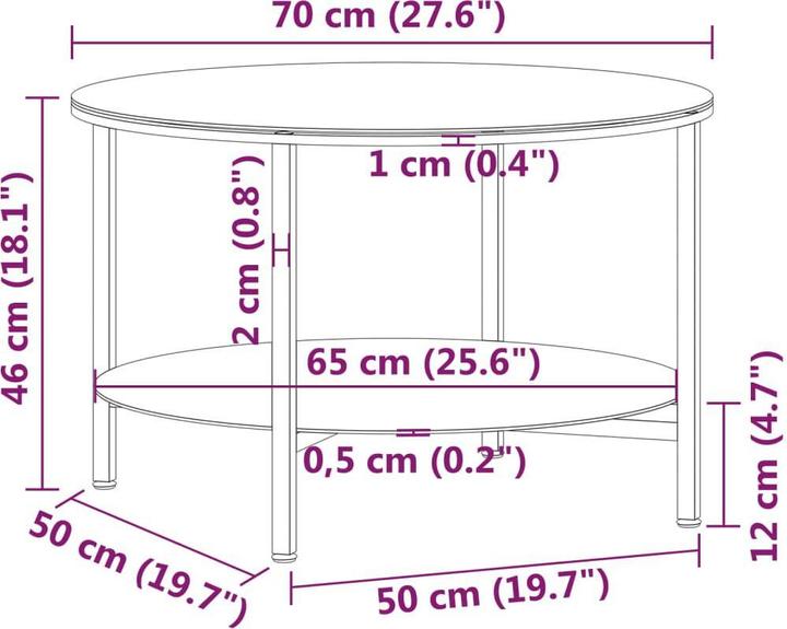 Produktbild VidaXL Derrick (70 x 70 x 46 cm)