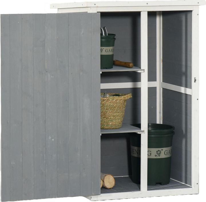 Actual product image Outsunny Tool shed with shelves